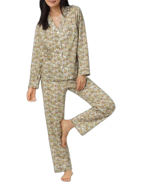 Floral-Print Organic Cotton Lawn Pajama Set