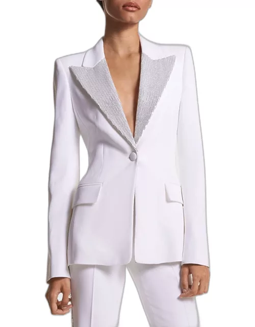 Sequined Lapel Jacket