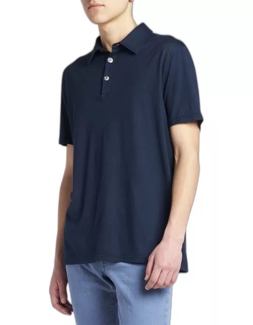 Men's Cashmere-Cotton Polo Shirt
