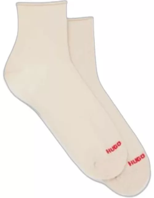 Two-pack of socks with metalized fibers- White Women's Underwear, Pajamas, and Sock