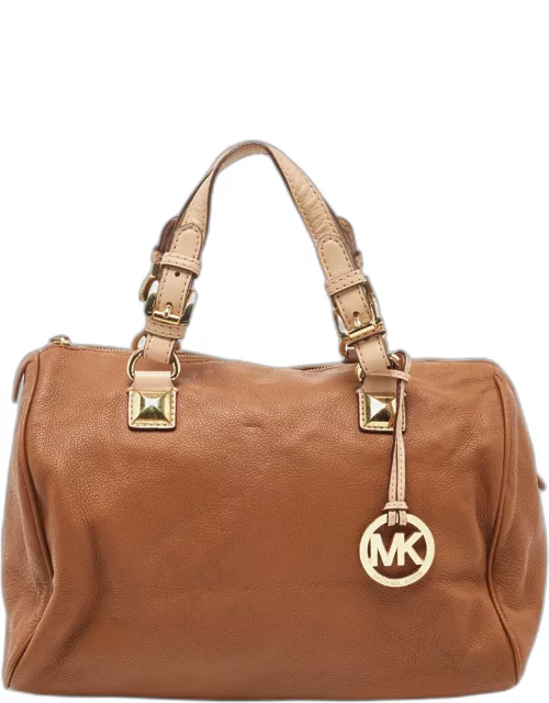 MICHAEL Michael Kors Brown Leather Grayson Boston Bag