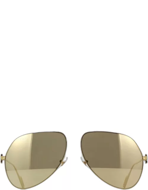 Cartier Gold - CT0110S - Tinted Pilot-Frame Sunglasse