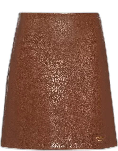 Napa Leather Mini Skirt