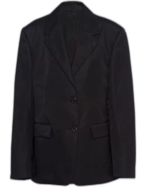 Re-Nylon Single-Breasted Jacket with Mini Pouch