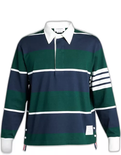 Men's Block Stripe Rugby Shirt