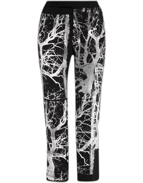 Midnight Forest Printed Narrow Trouser
