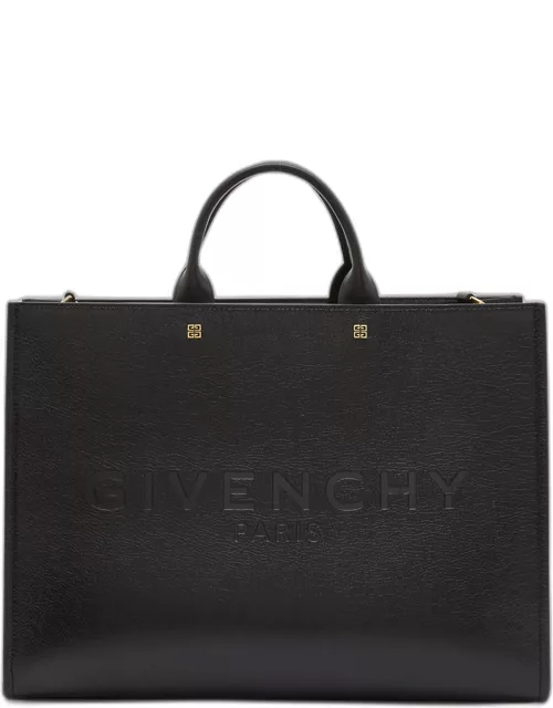 G-Tote Medium Shopping Bag in Leather