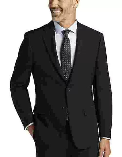 Calvin Klein Big & Tall Slim Fit Men's Suit Separates Jacket Black Solid