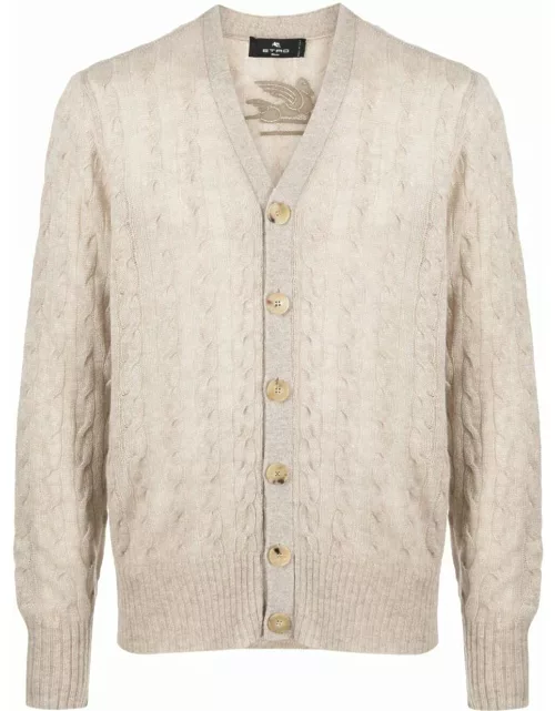 ETRO cable-knit cashmere cardigan