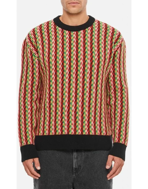 Lanvin Curb Crewneck Sweater Multicolor
