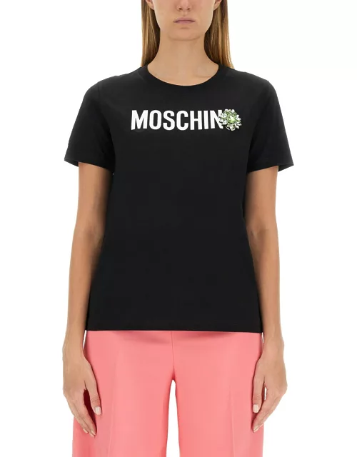 moschino logo print t-shirt