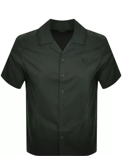 Fred Perry Ombre Revere Collar Shirt Green