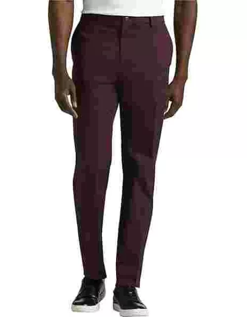 Collection by Michael Strahan Men's Michael Strahan Modern Fit Flex Dress Pants Wine Tasting