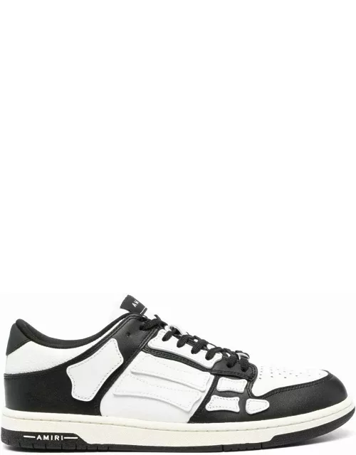 Skel black and white low top sneaker