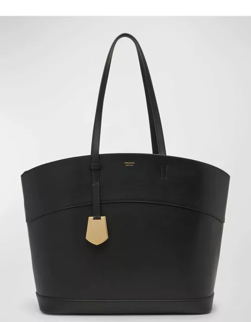 Charming Medium Leather Tote Bag