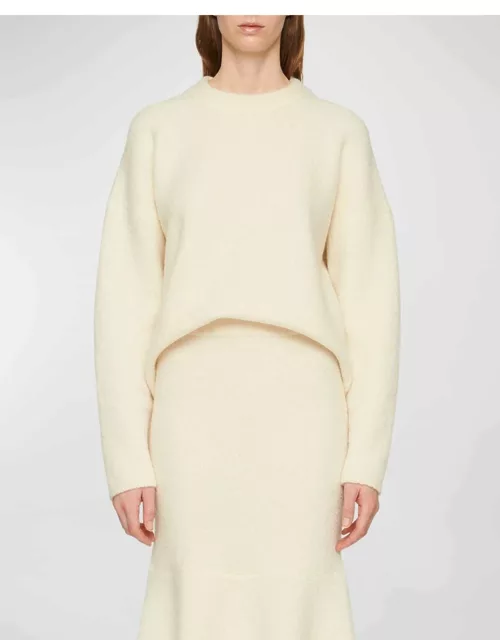 Alva Boucle-Knit Cocoon Sweater