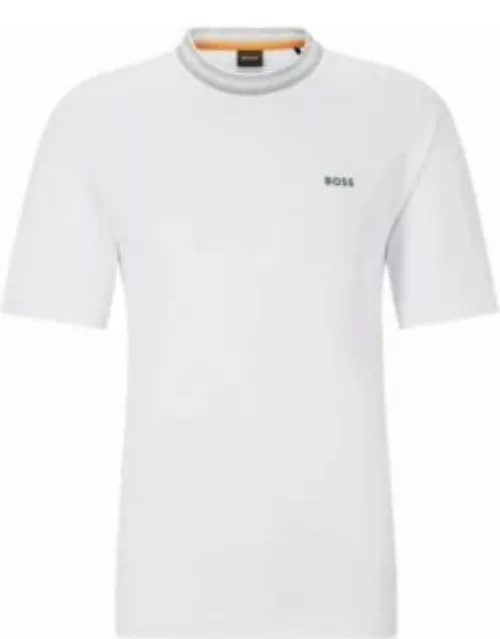 Relaxed-fit T-shirt in cotton with HD logo print- White Men's T-Shirt
