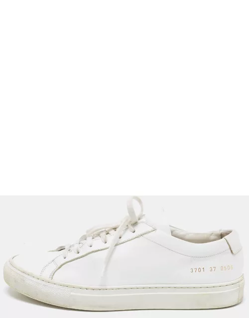 Common Projects White Leather Achilles Low Top Sneaker