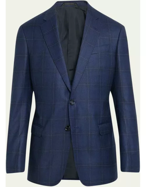 Men's Wool-Cashmere Windowpane Sport Coat