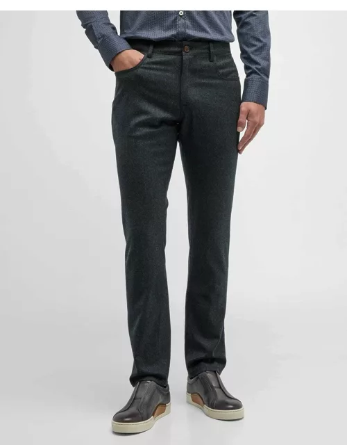 Men's Slim Flannel 5-Pocket Pant