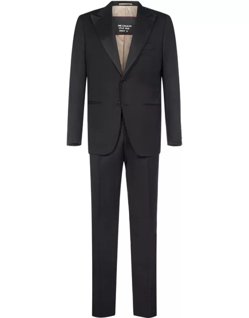Kiton 2-pieces Tailored Wool Tuxedo Suit