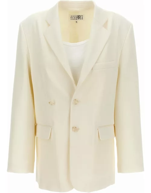MM6 Maison Margiela Single-breasted Blazer With Top Insert