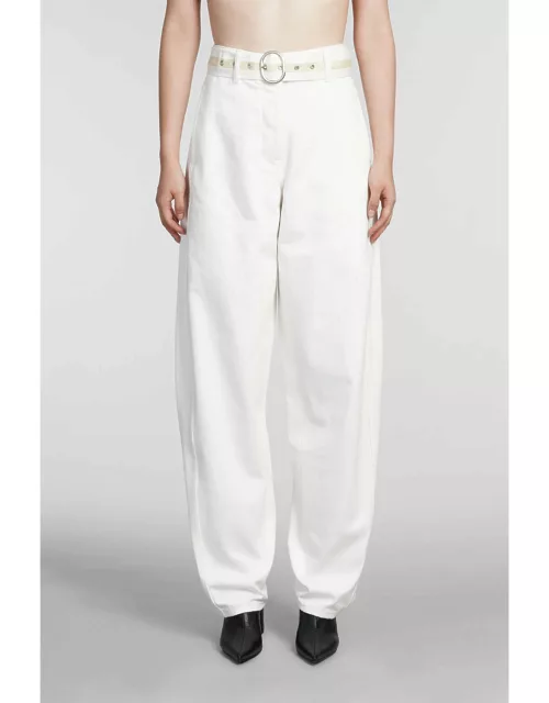 Jil Sander Jeans In White Cotton