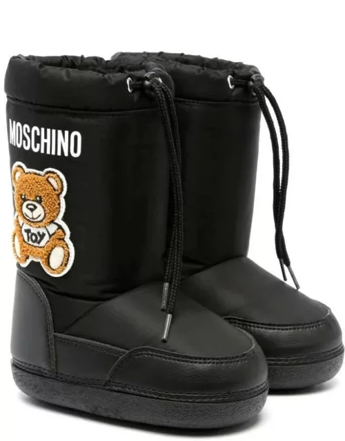 Moschino Teddy Bear Patch Snow Boot