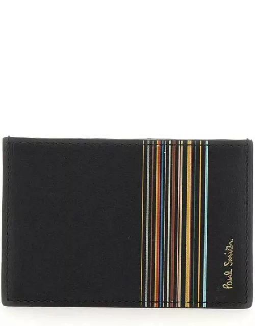 Paul Smith signature Stripe Block Leather Card Holder