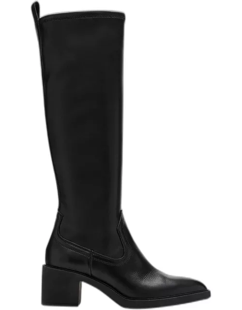 Paton Leather Western Knee Boot