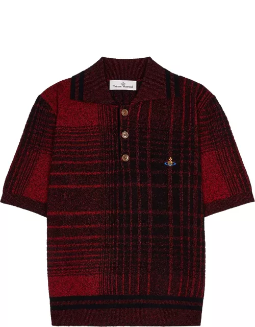 Vivienne Westwood Checked Cotton-blend Polo Shirt - RED