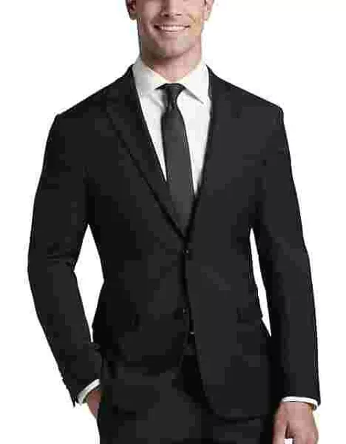 JOE Joseph Abboud Big & Tall Slim Fit Men's Suit Separates Jacket Black Solid