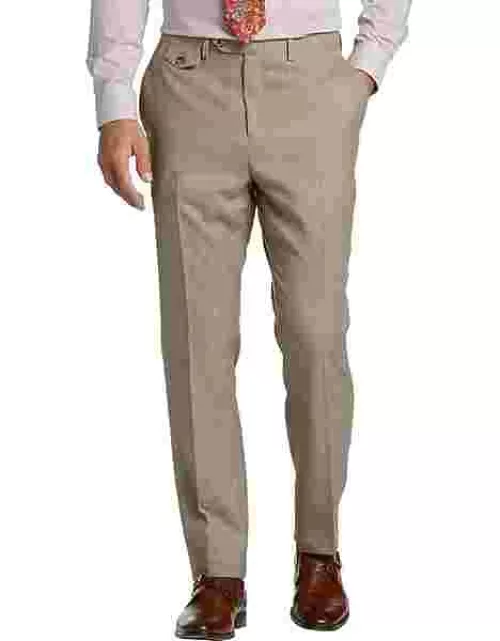 Tayion Men's Classic Fit Suit Separate Pants Camel/Camelhair Blend
