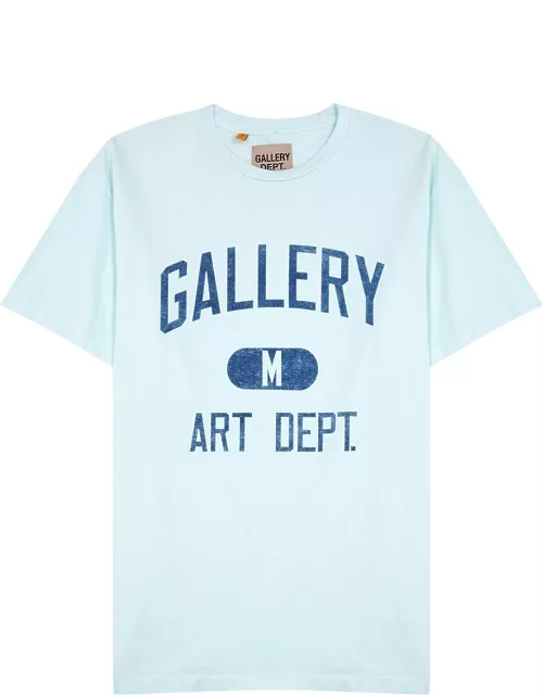 Gallery Dept. Logo-print Cotton T-shirt - Light Blue