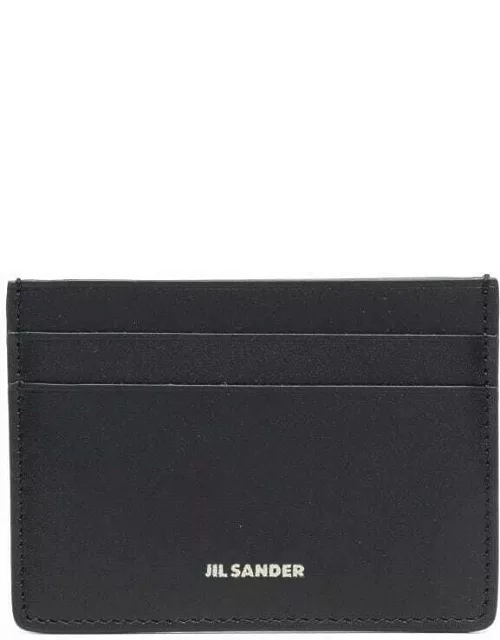 Jil Sander logo-print leather cardholder