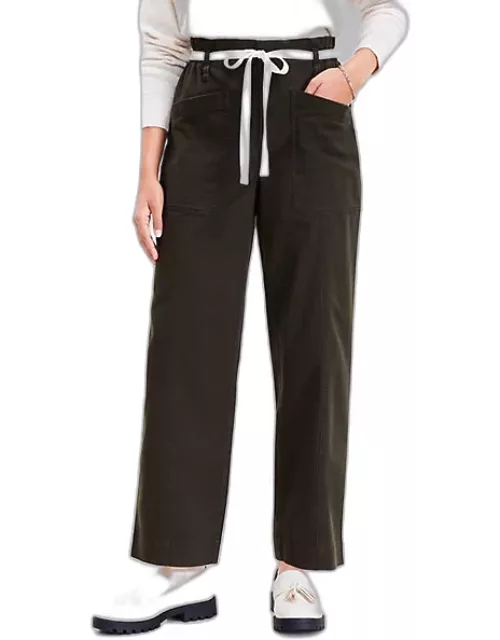 Loft Tall Paperbag Utility Pants in Twil