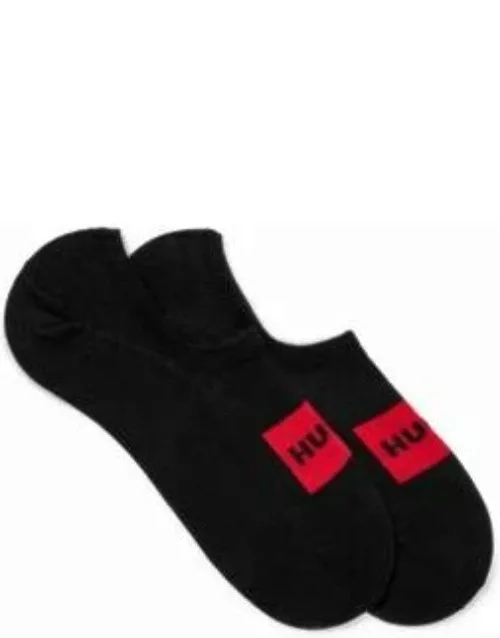 Two-pack of invisible socks in a cotton blend- Black Women's Underwear, Pajamas, and Sock
