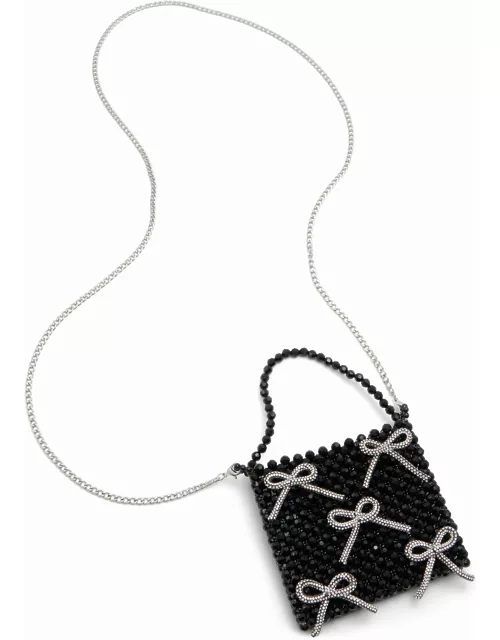 ALDO Caragyn - Women's Mini Bag Handbag - Black/Silver