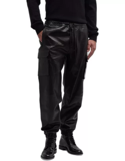 Men's Leather Cargo Pant