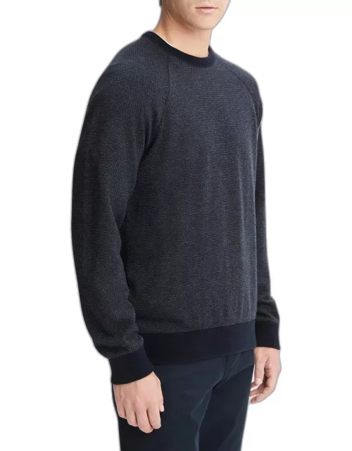 Men's Birdseye Raglan Crew Sweater