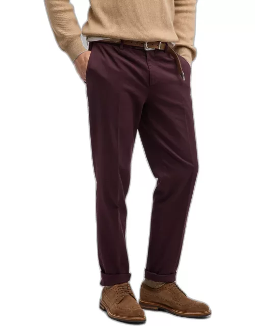Men's Italian Fit Flat Front Pant