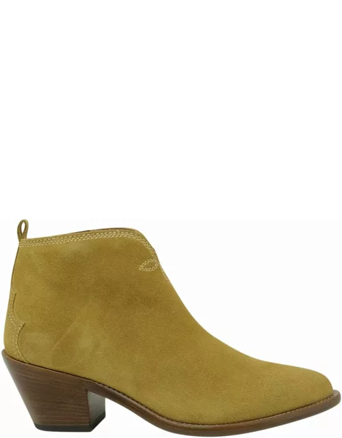 Sartore Suede Beige Ankle Boot