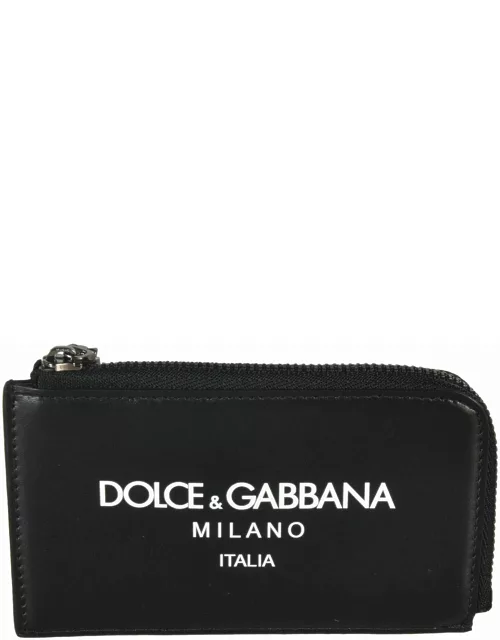 Dolce & Gabbana Milano Top Zip Card Holder