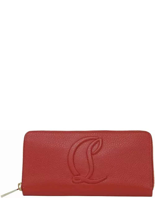 Christian Louboutin By My Side Red Calf Leather Wallet