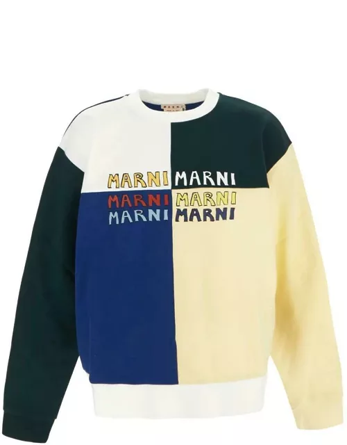 Marni Puzzle Logo Brushed Sweatshirt
