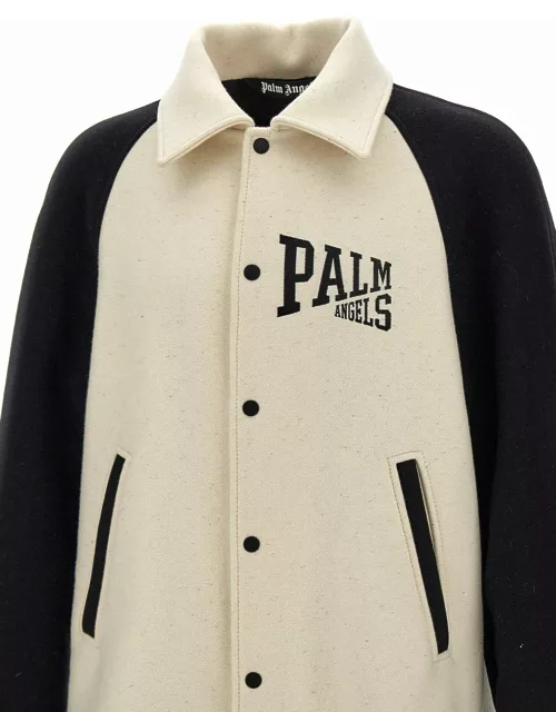Palm Angels university Wool Bomber Jacket