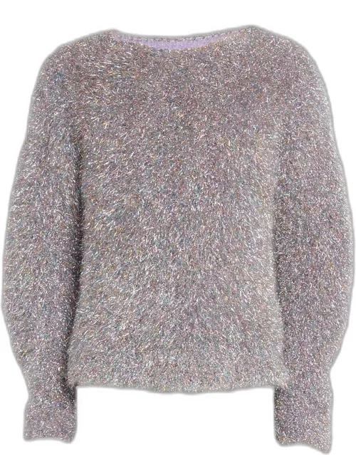 Men's Shaggy Multicolor Lurex Sweater