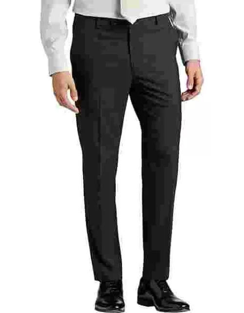 Wilke-Rodriguez Men's Slim Fit Suit Separates Pants Black Windowpane