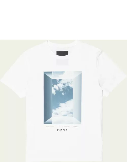 Men's Window Sky-Print T-Shirt