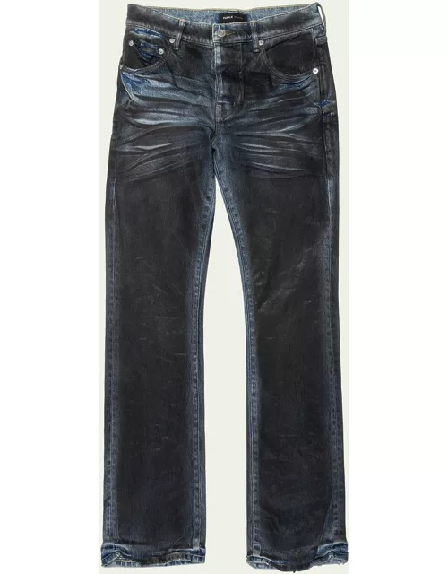 Men's Dirty Coated Flare Jean